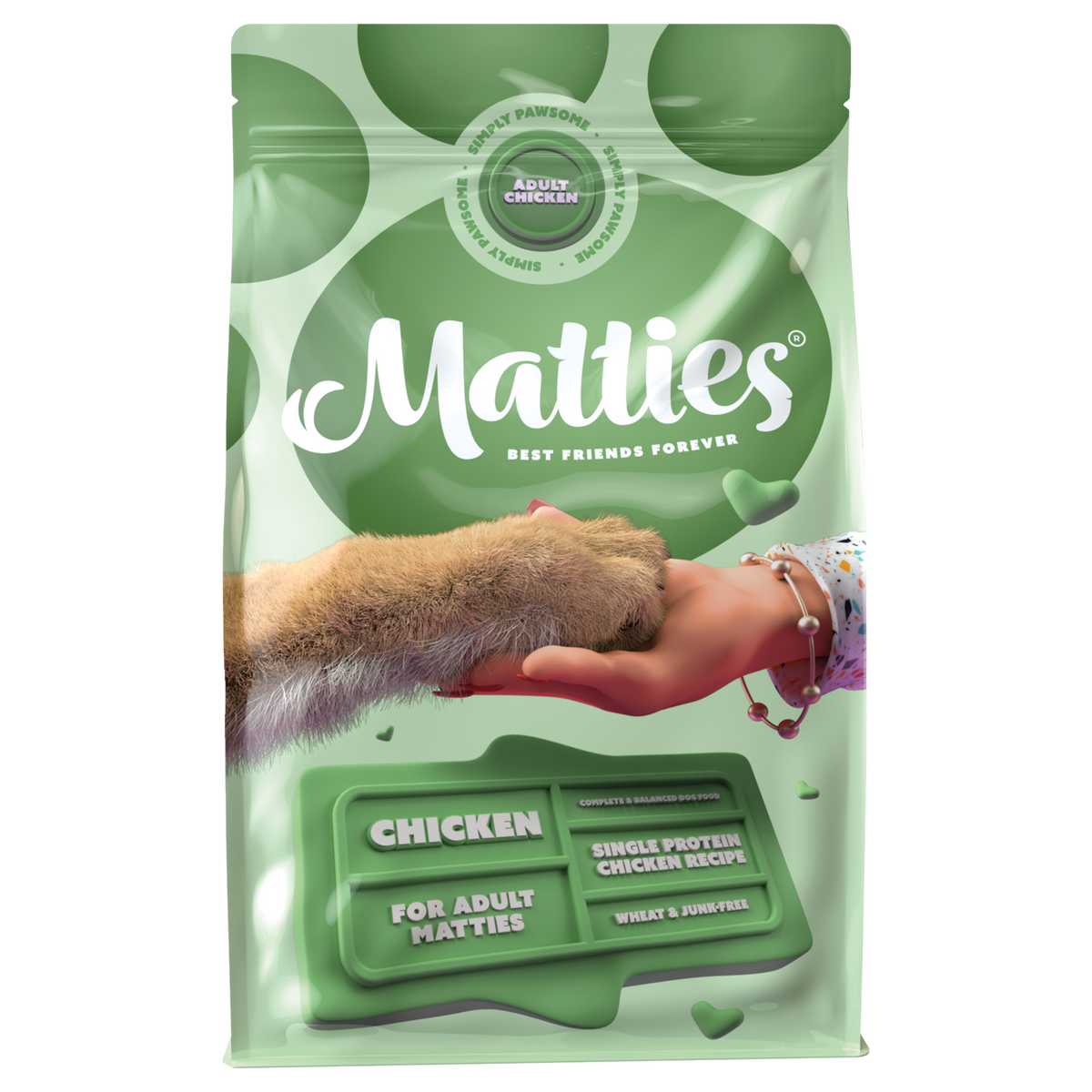 Matties Adult Hundefutter mit Huhn | 3kg