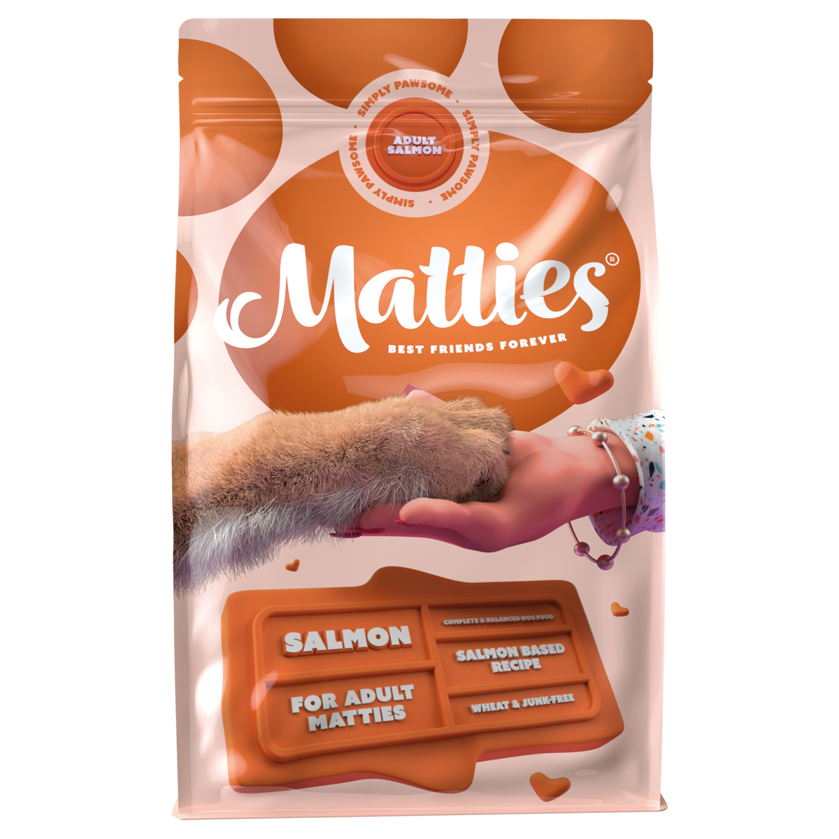 Matties Adult Hundefutter mit Lachs | 3kg