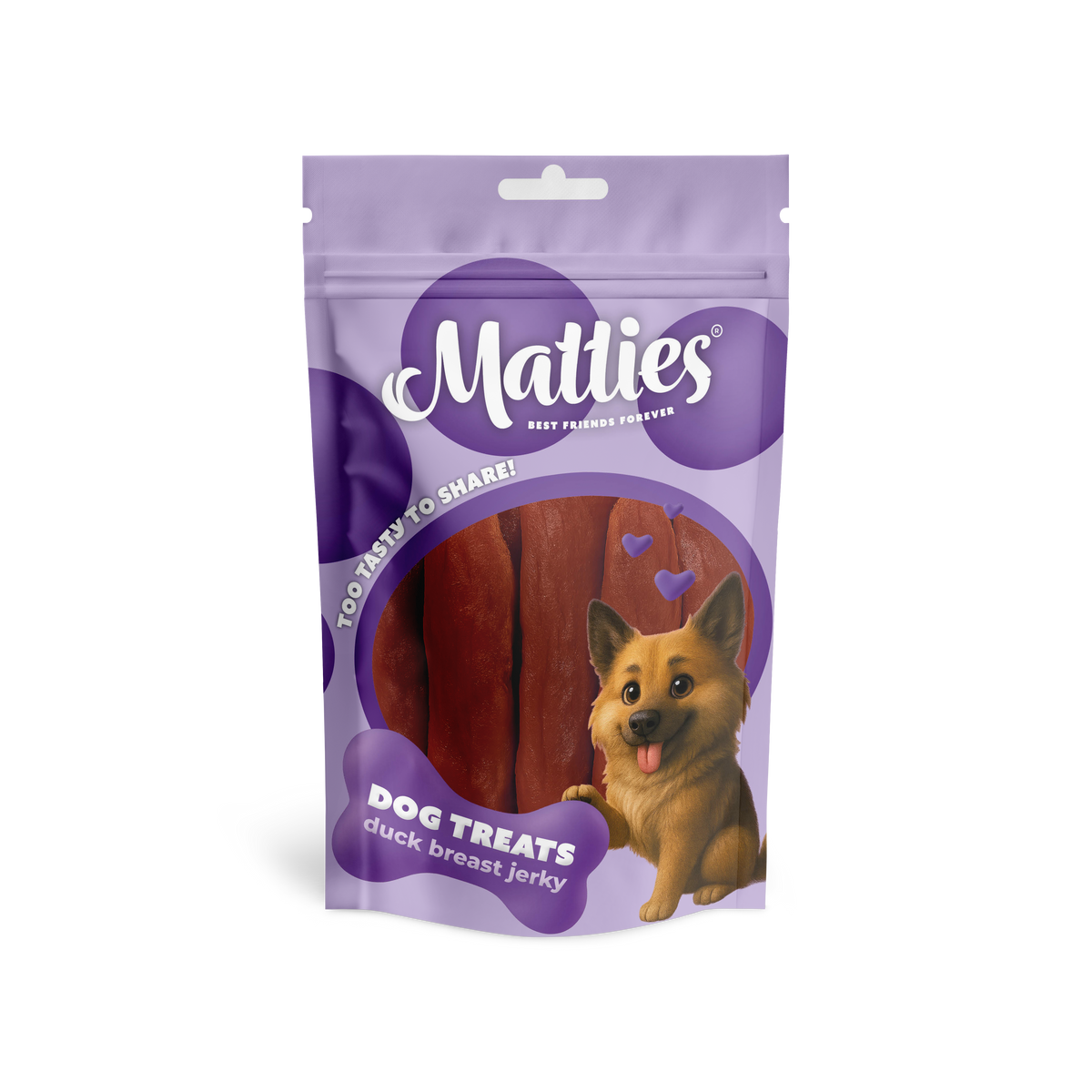 Matties Dog Treat Duck Fillet Jerky | 150g