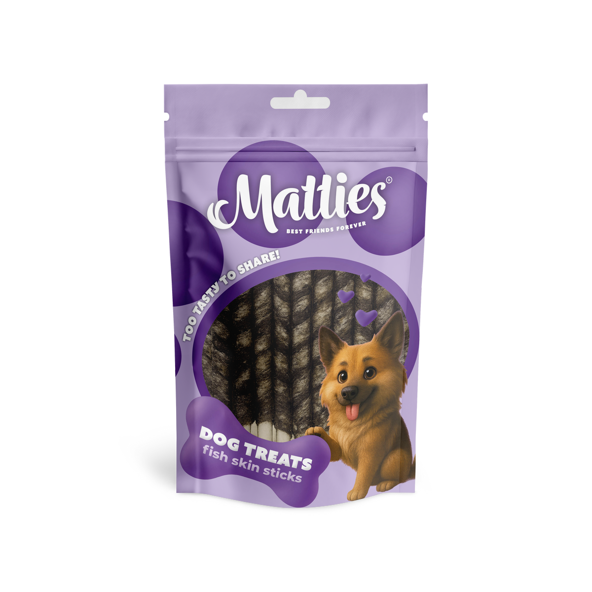Matties Fish Skin with Beef Skin Sticks Dog Treat | 150g
