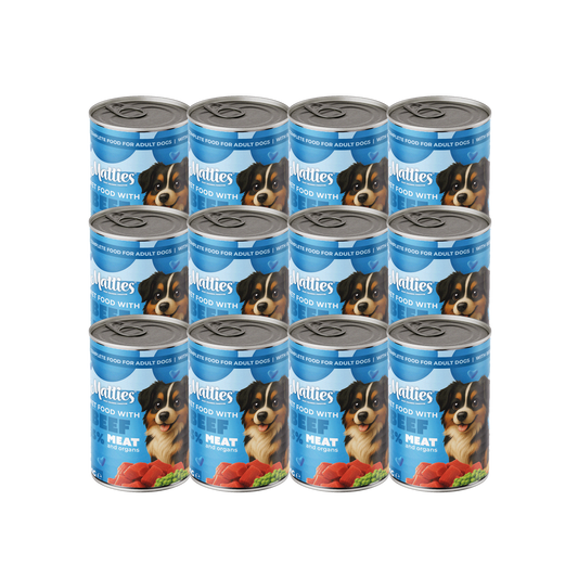 Matties Nassfutter für Hunde Rind | 12x400g