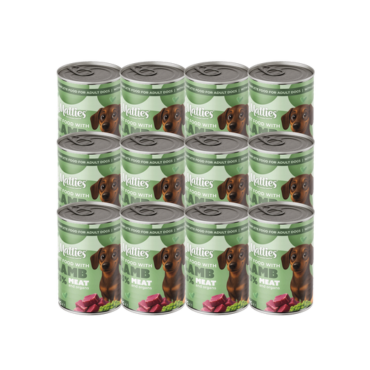 Matties Nassfutter Hund Lamm | 12x400g
