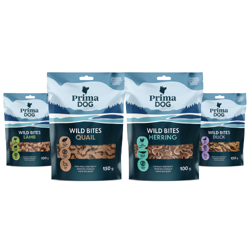 Primadog Snackpaket Hund - Wild Bites - 500g
