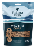 PrimaDog Wild Bites Hundesnacks Wachtel mit Weißdorn - Hundesnacks