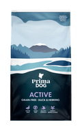 PrimaDog Hundefutter Ente & Hering 10 Kilo Adult Getreidefrei - Hundefutterbrocken