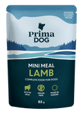 PrimaDog Hundenahrung Mini Meal Lamm 85 Gramm - Nassfutter für Hunde