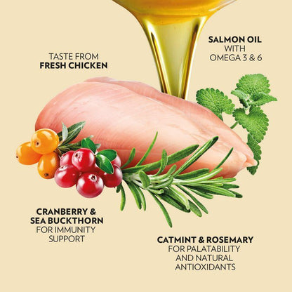 PrimaCat getreidefreies Katzenfutter Huhn Multipack 2 x 1,4 Kilo