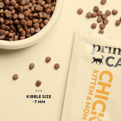 PrimaCat Kittenfutter Huhn Multipack 2 x 1,4 Kilo - Kittenfutterstücke