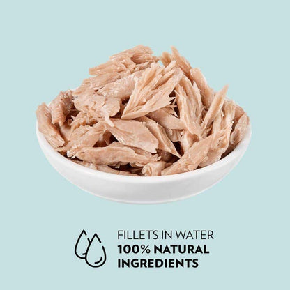 PrimaCat Katzenfutter Filets Thunfisch in Wasser 24 x 50 Gramm