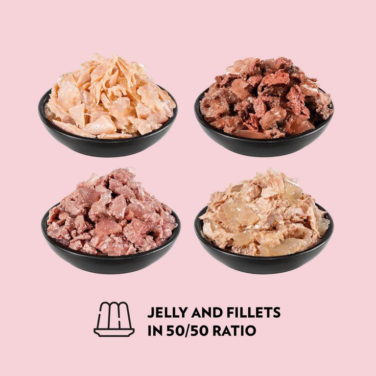 PrimaCat Vorteilspackung Nassfutter in Gelee, 12 x 85 Gramm