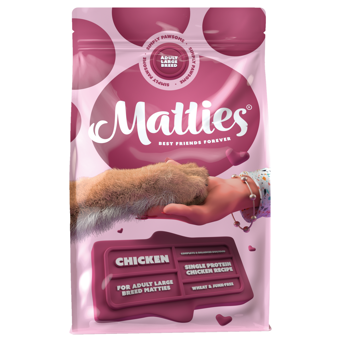 Matties Adult Large Breed Chicken Dog Food | 3kg
