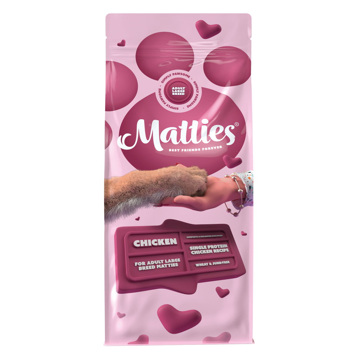 Matties Adult Large Breed Huhn Hundetrockenfutter | 12kg