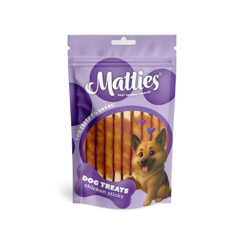Matties Hundesnack Huhn mit Rinderhaut-Sticks | 150g