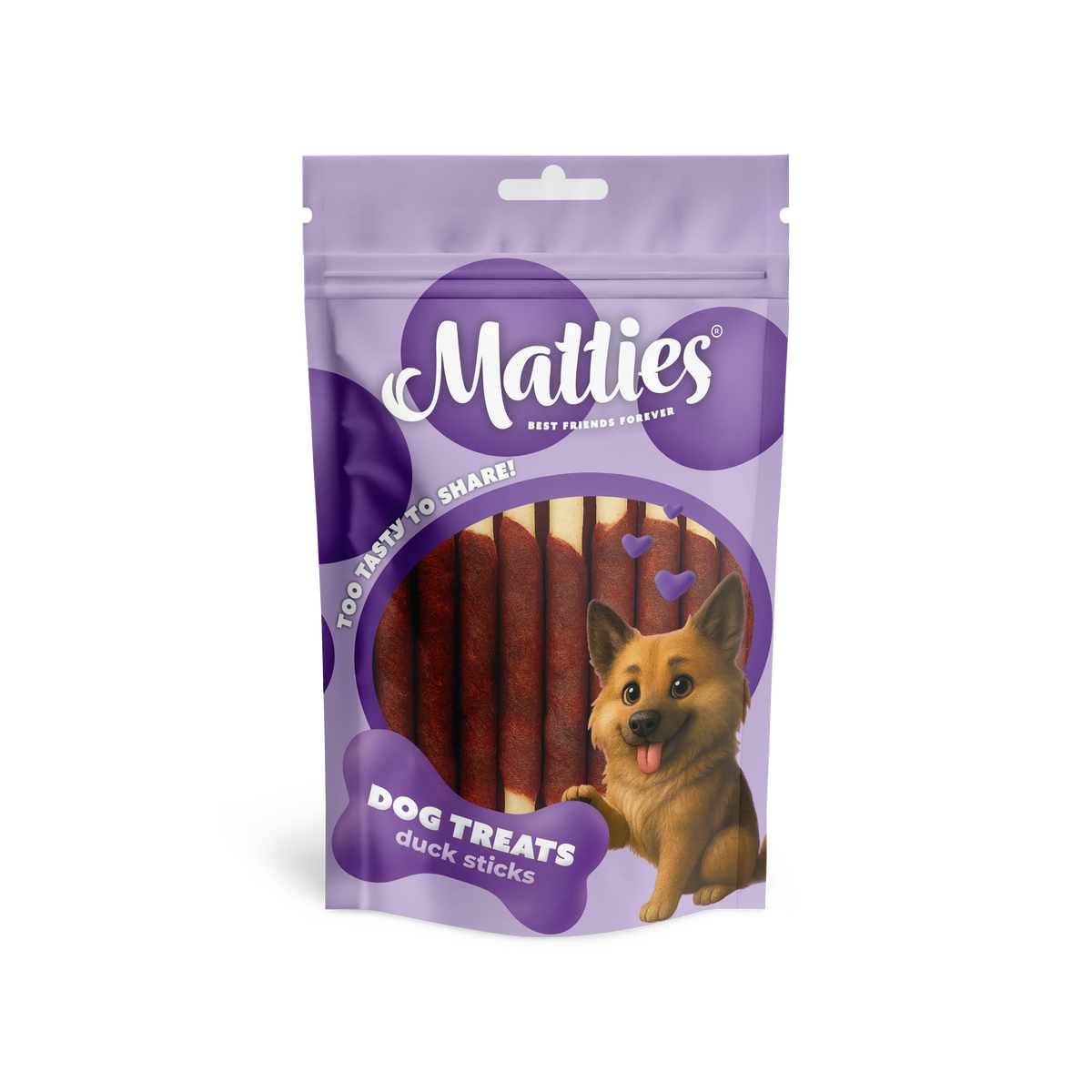 Matties Dog Treat Duck with Beefhide Sticks | 150g