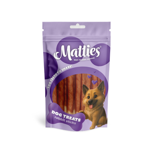 Matties Hundesnack Kaninchen mit Rinderhaut-Sticks | 150g