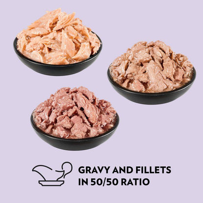 PrimaCat Vorteilspaket Nassfutter Geflügel 12 x 85 Gramm - Nassfutter für Katzen