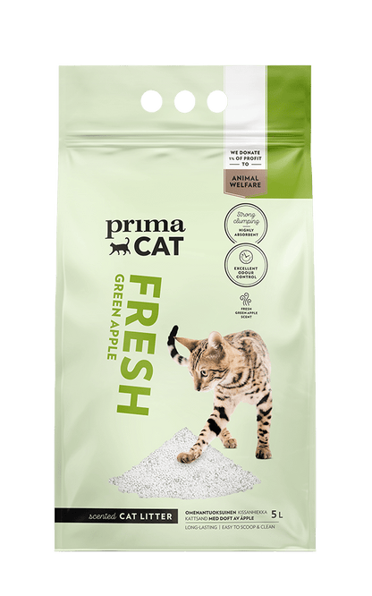 groene appel kattenbakvulling