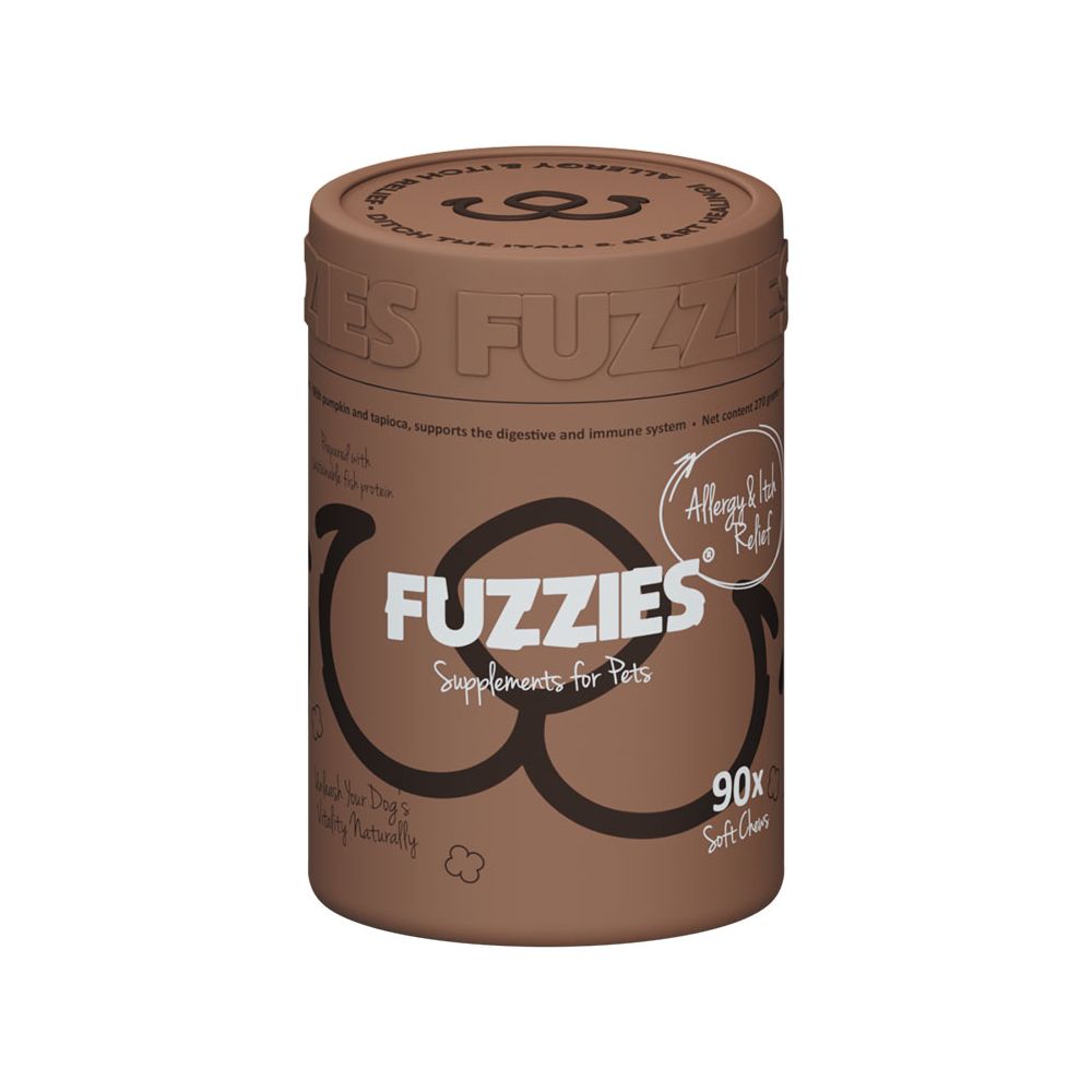 Fuzzies Allergy & Itch Relief – Nahrungsergänzung für Hunde – 90 Stück