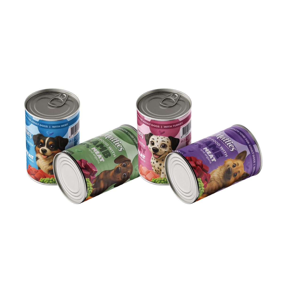 Matties Wet food Package | 4 flavors | 4x400g