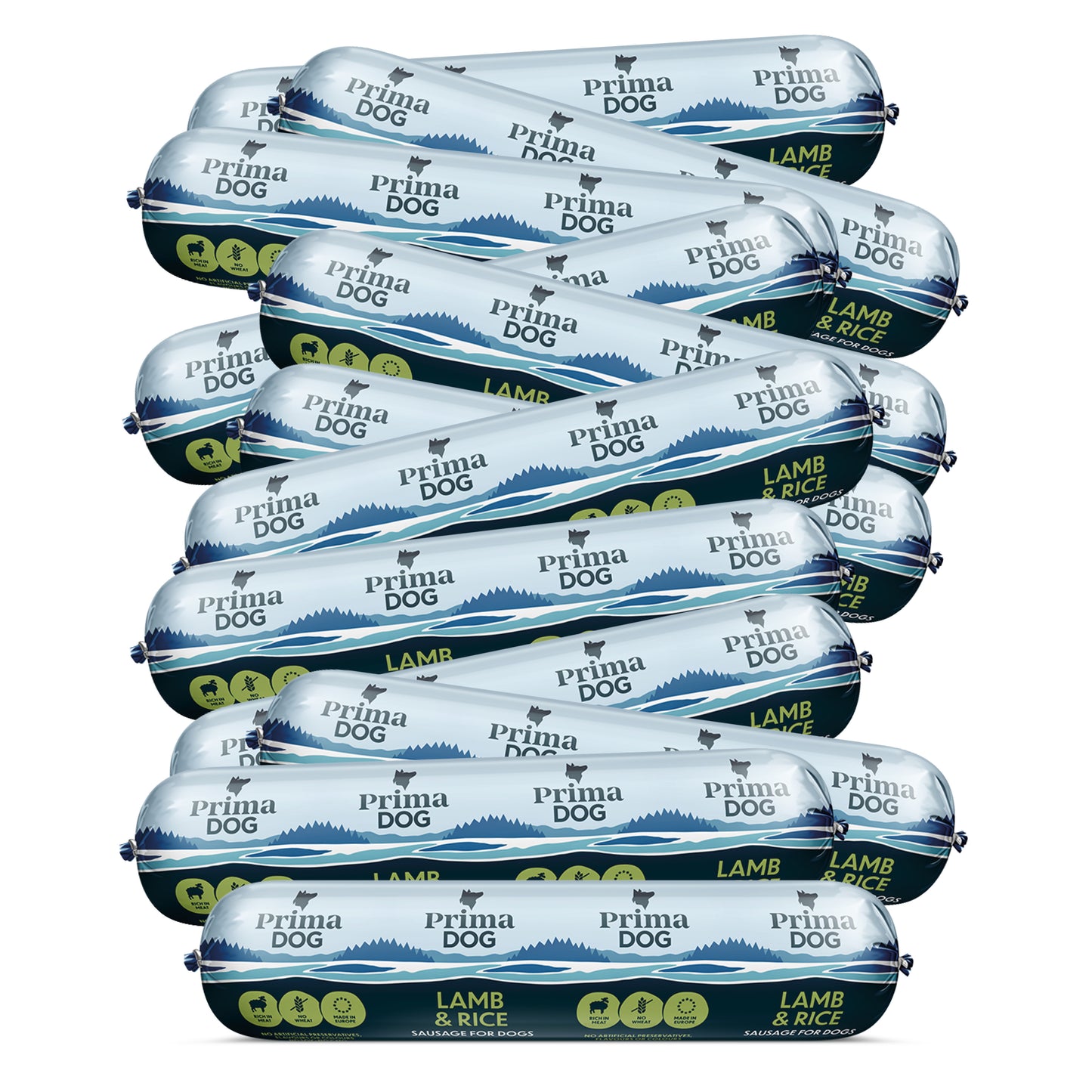 PrimaDog Hundewurst Lamm & Reis 12 Stk./9,6 kg (Karton)