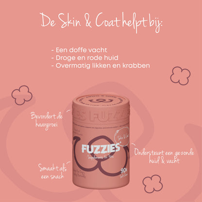 Fuzzies Haut & Fell – Nahrungsergänzung für Hunde – 90 Stück