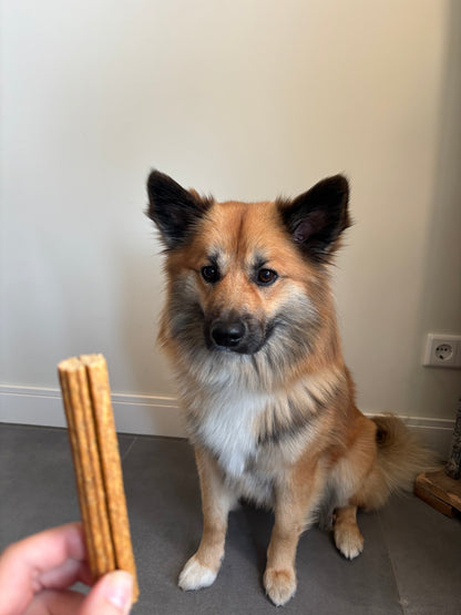 Fuzzies Ergänzungsfutter für Hunde | Sea Sticks Größe M – Ø 2 cm × 12,5 cm lang